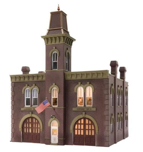 Woodland Scenics BR5034 HO Scale Firehouse Train Structure for fpv drones
