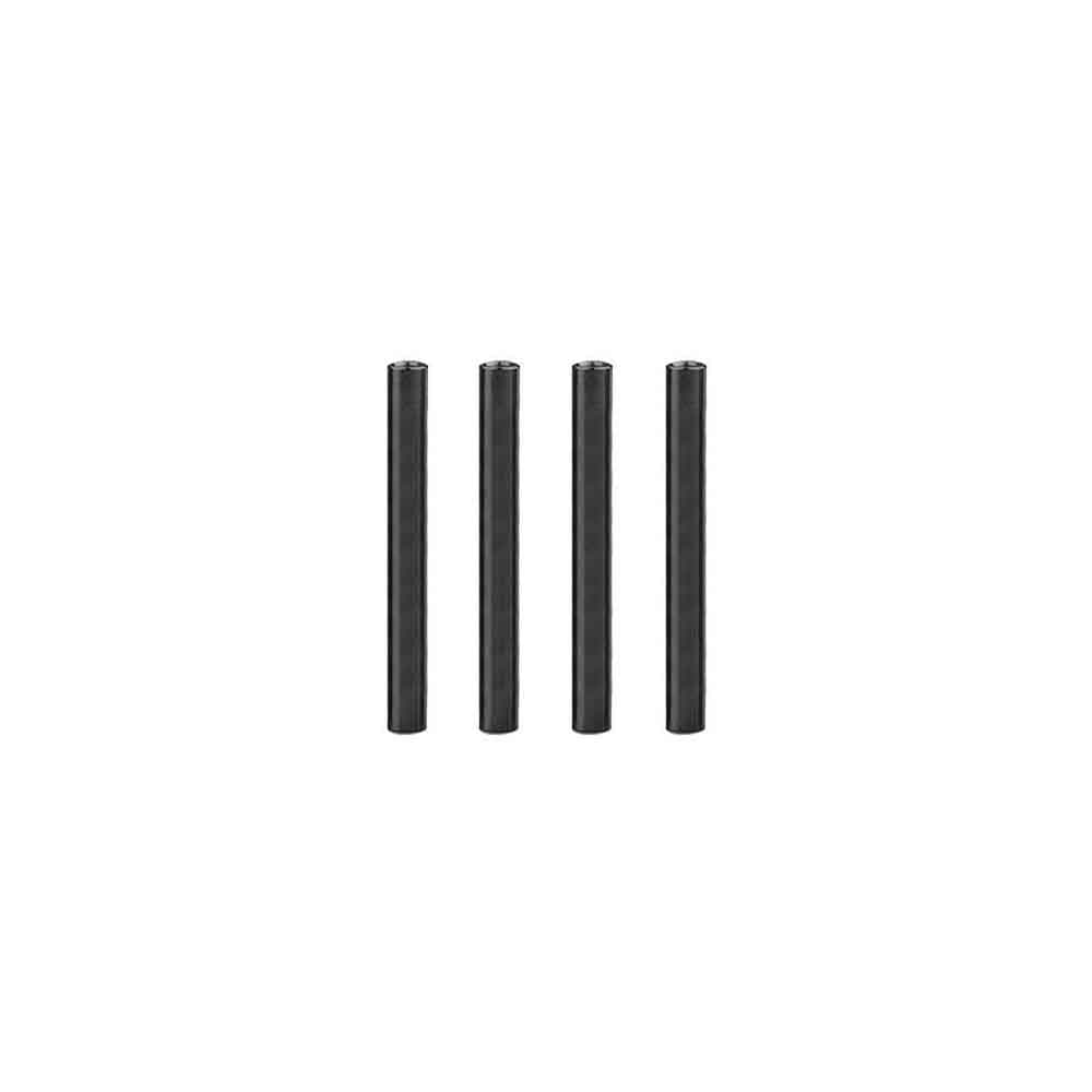 M2 Aluminium Standoffs (4 stuks) - ROND - 35mm - ZWART for fpv drones