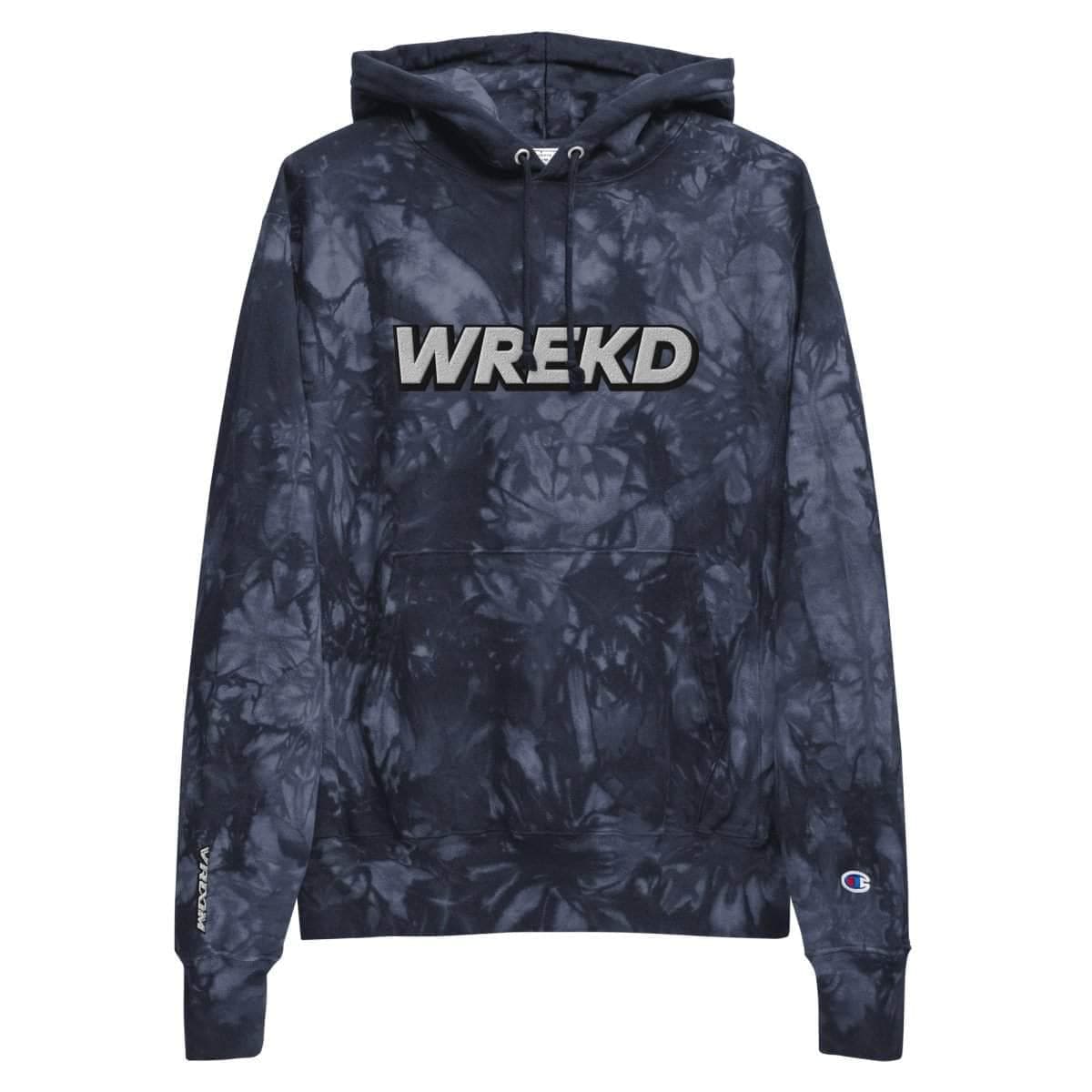 WREKD x VROOM Unisex Champion Tie-dye Hoodie for fpv drones 3