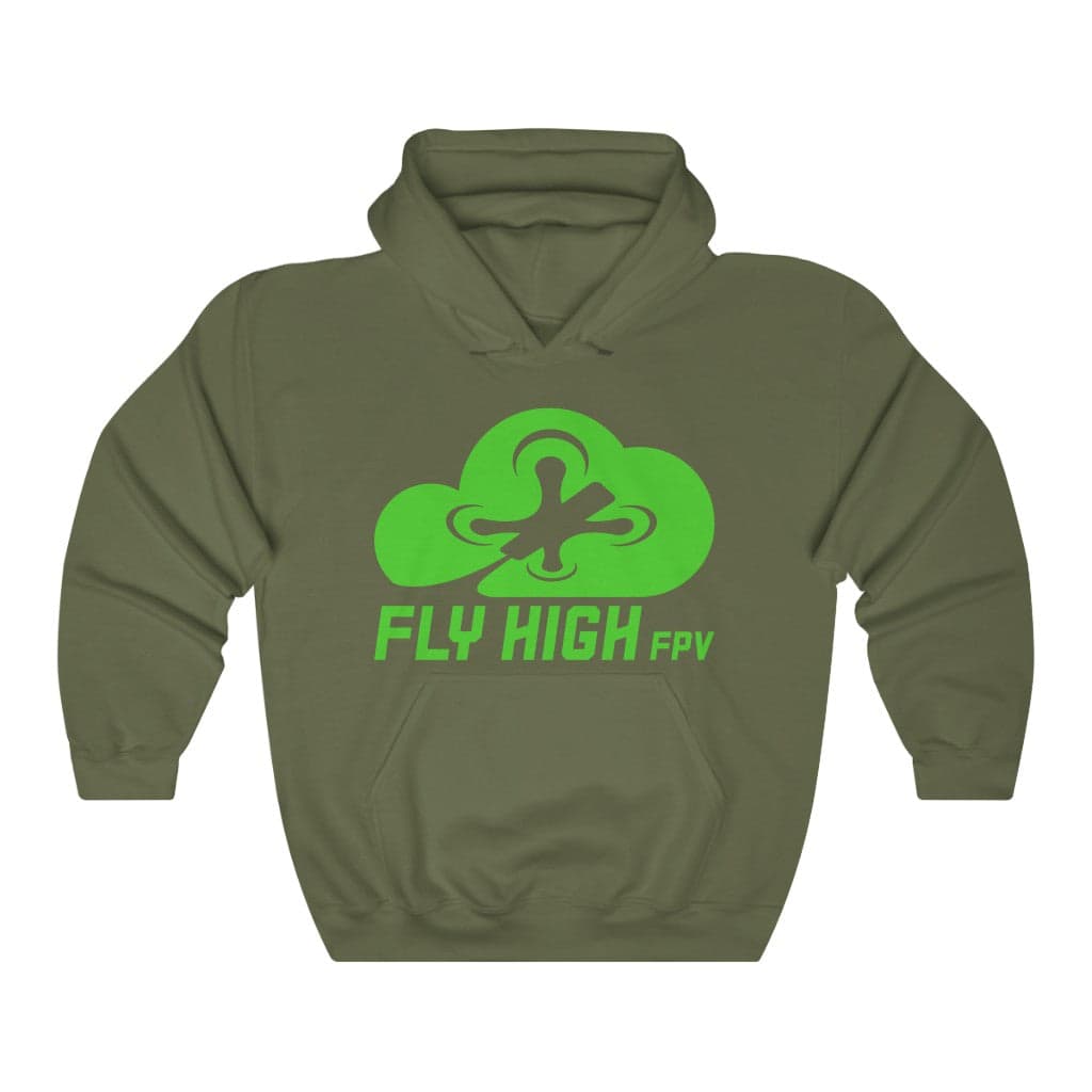 Fly High FPV Hoodie (Tango2 approved) - Green Logo for fpv drones 209