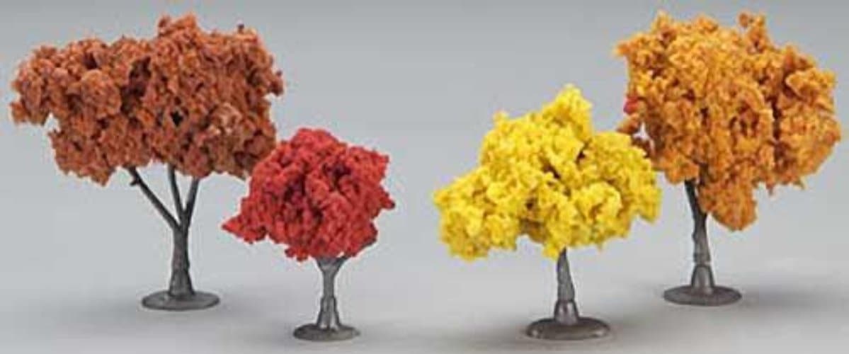 Woodland Scenics TR1575 N/HO Fall Deciduous Trees 3/4-2" (38) Train Scenery for fpv drones