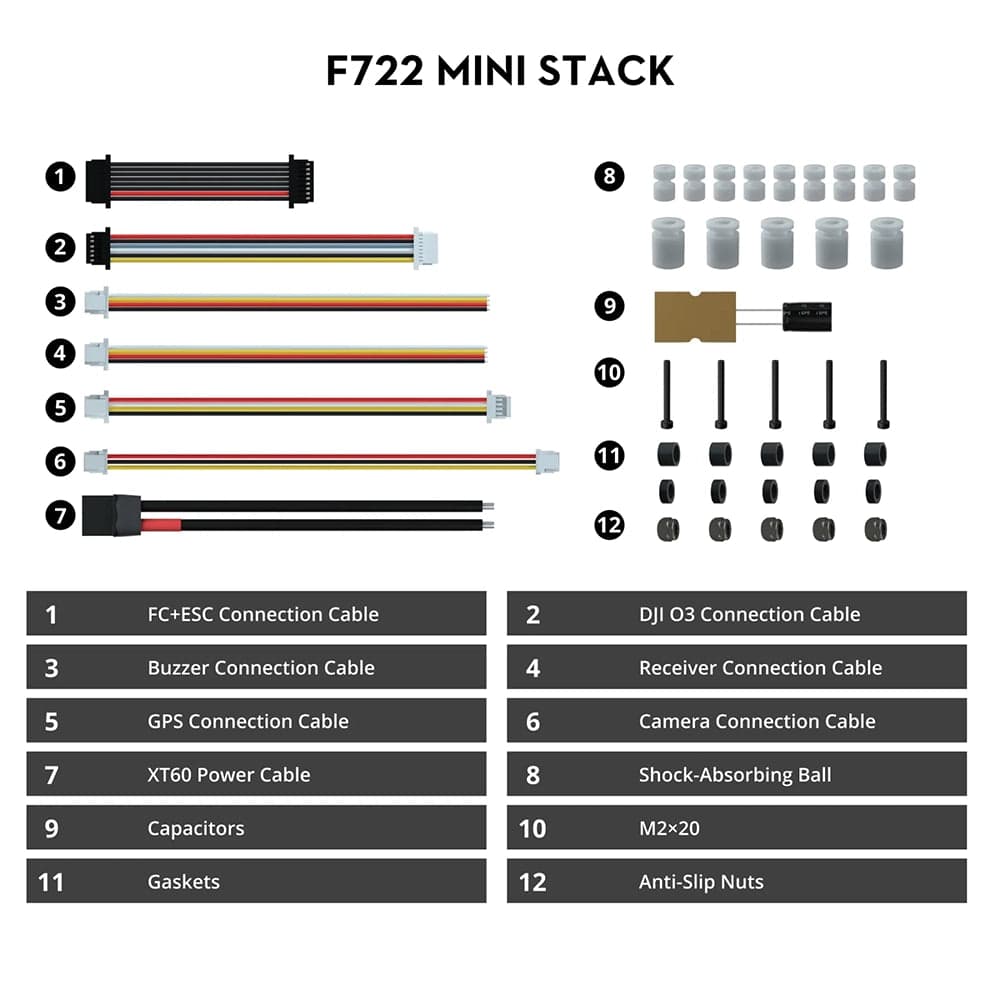 GOKU F722 Pro Mini V2 45A 32Bit 128K Stack - 20x20mm for fpv drones 5