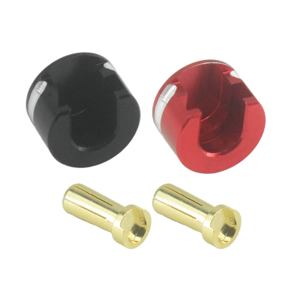 Poerhobby LOWPRO Heatsink Bullet Plug Grips w 5mm Bullets Low profile 14mm for fpv drones
