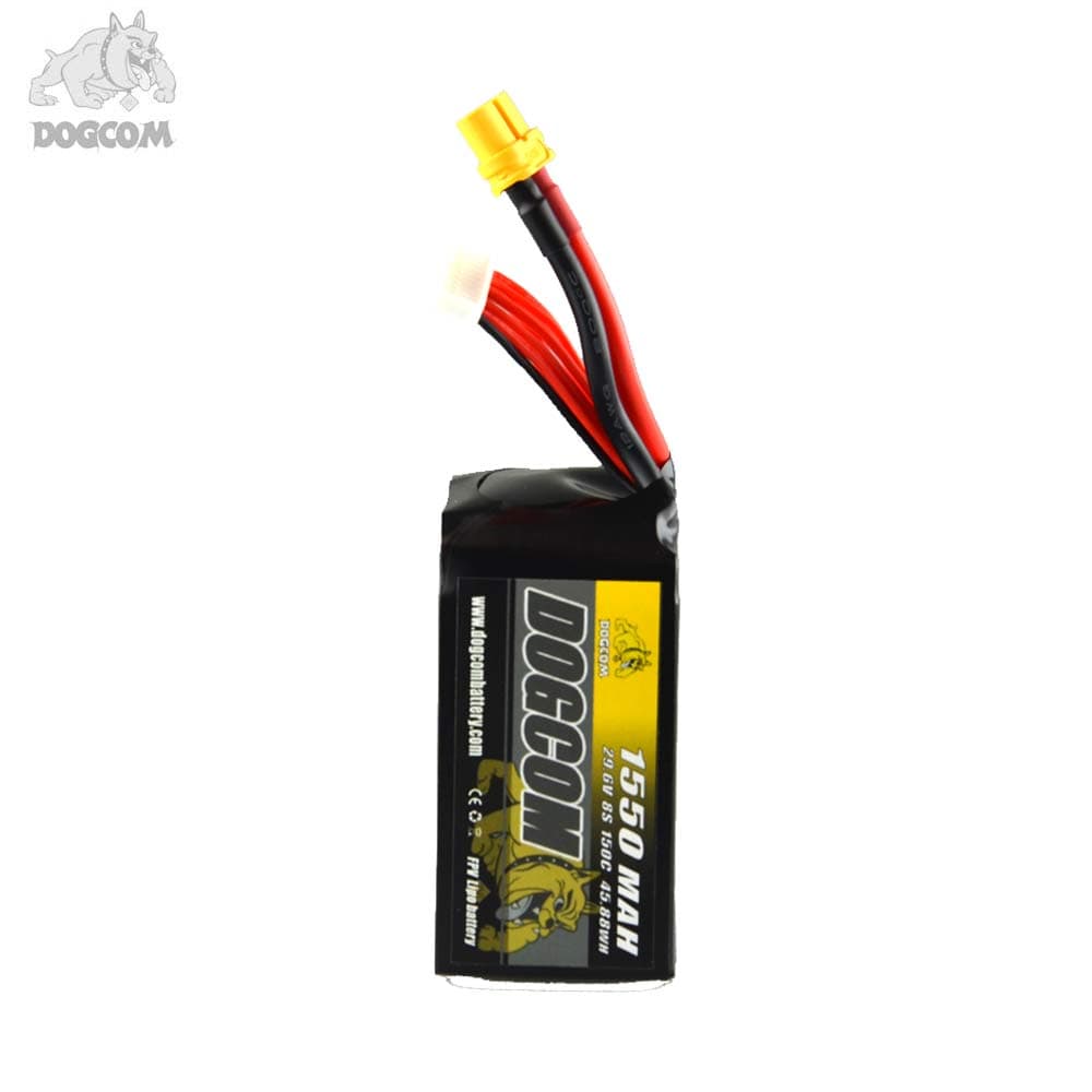 DOGCOM 1550mAh 150C 8S 29.6V LiPo Accu - XT60 for fpv drones 3
