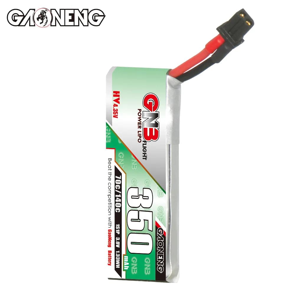 GAONENG GNB LiHV 1S 3.8V 350mAh 70C A30 Cabled LiPo Battery [DG] for fpv drones 3
