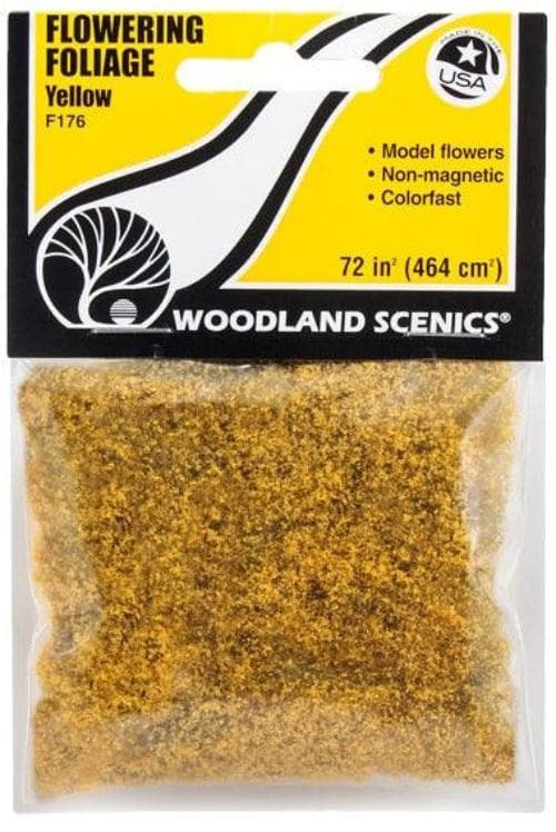 Woodland Scenics F176 Flowering Foliage Yellow Bag Train Scenery for fpv drones