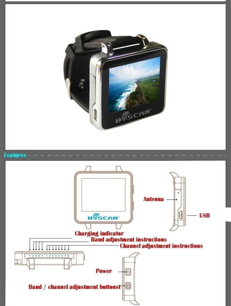 Boscam FPV Watch 2" for fpv drones 5