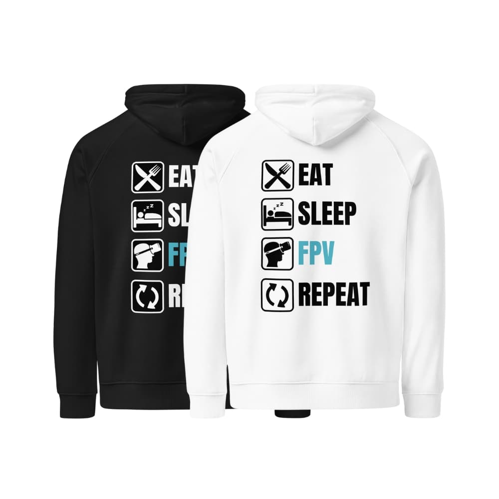 Camisola com Capuz - Eat Sleep FPV Repeat for fpv drones