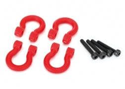 Traxxas 8234R Bumper D-rings Red (Front or Rear) / 2.0x12 CS (4) for fpv drones