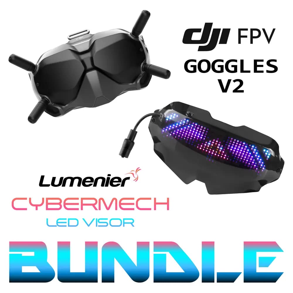 DJI FPV Goggles V2 + Lumenier CYBERMECH LED Visor Special Bundle - 8 for fpv drones 1