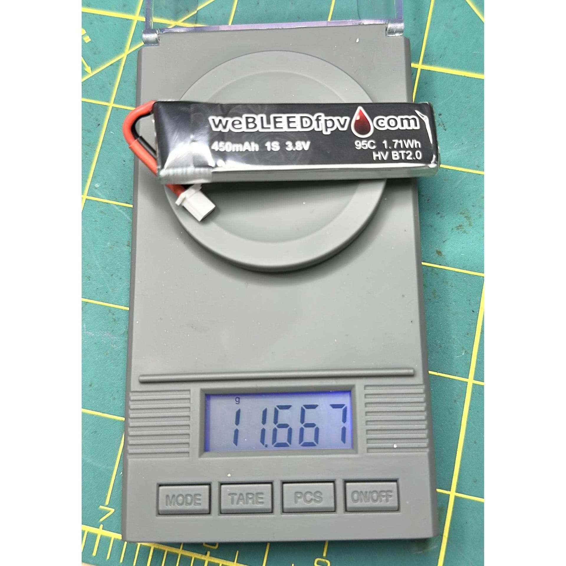 weBLEEDfpv 450mAh 1S BT2.0  LiPo Batteries for fpv drones 5