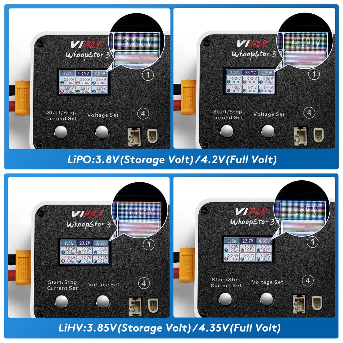 VIFLY WhoopStor 3 - 1S Battery Storage Charger and Discharger for fpv drones 4