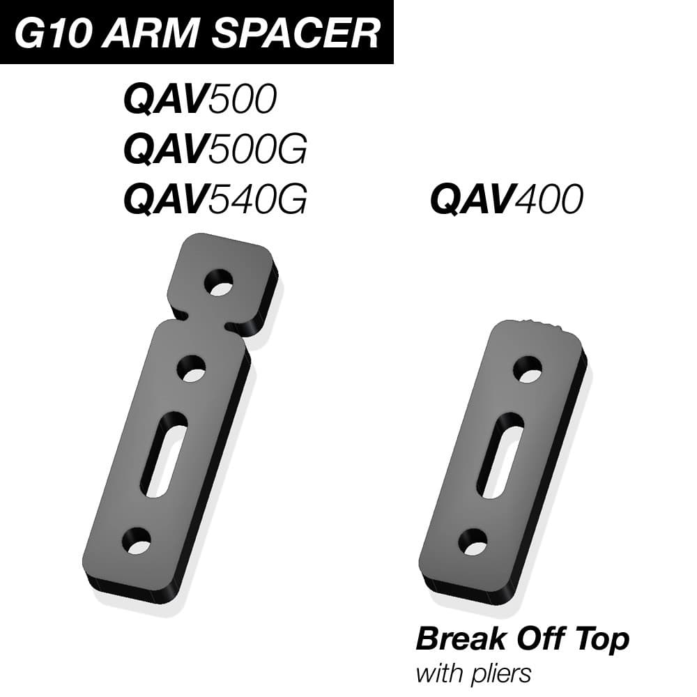 G10 arm for QAV500 - Black for fpv drones 7