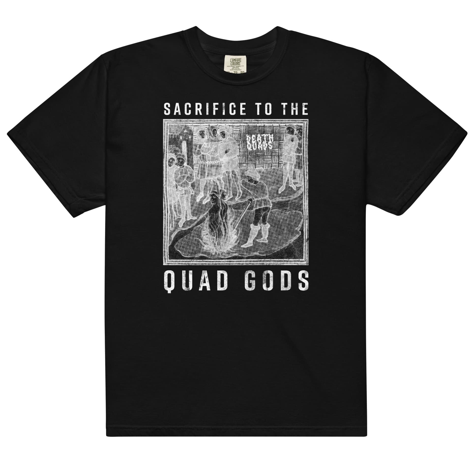 The "Sacrifice to the Quad Gods" Tee from Death Quads for fpv drones