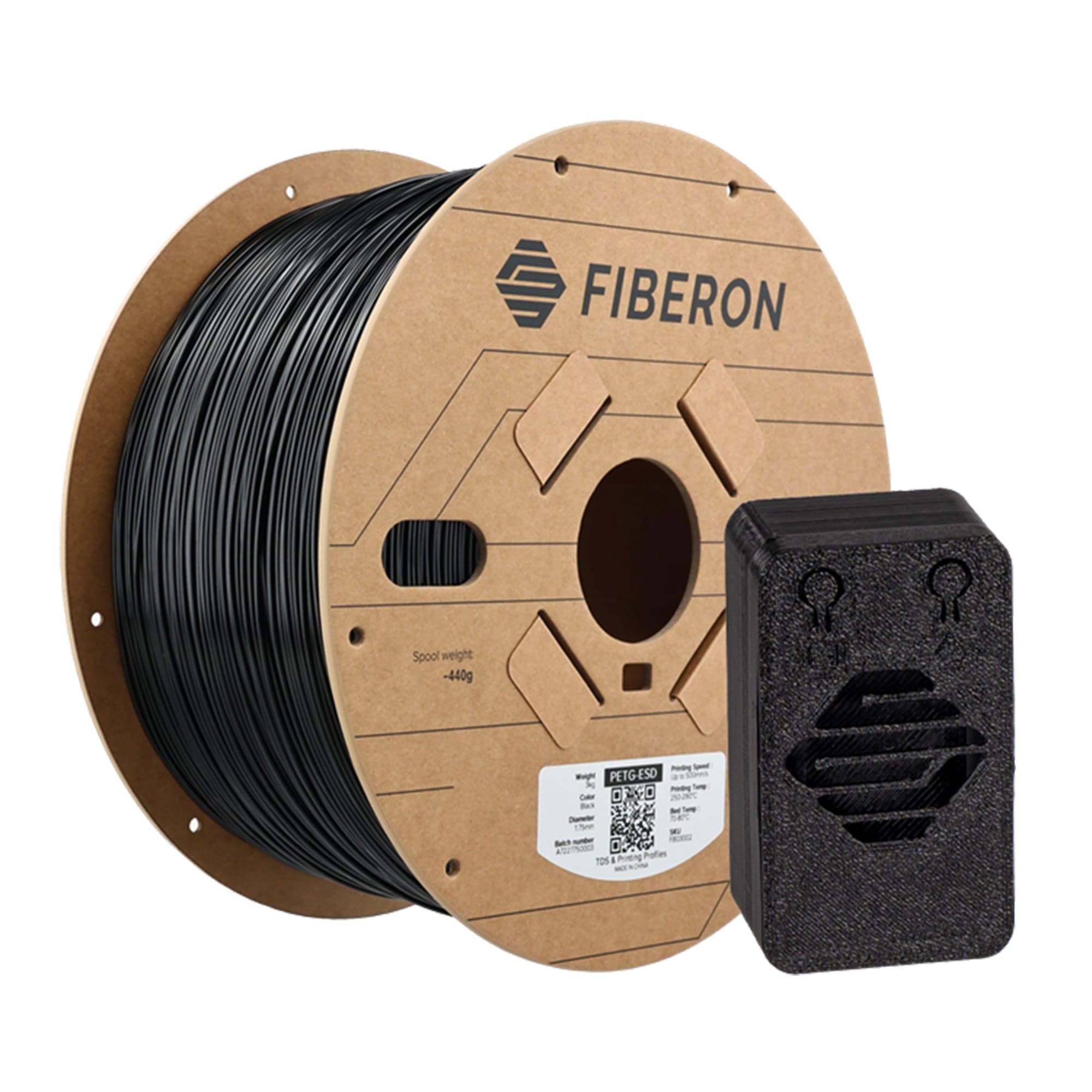 Polymaker Fiberon PETG-ESD 1.75mm Filament 3kg (Formerly PolyMax PETG-ESD) for fpv drones 1