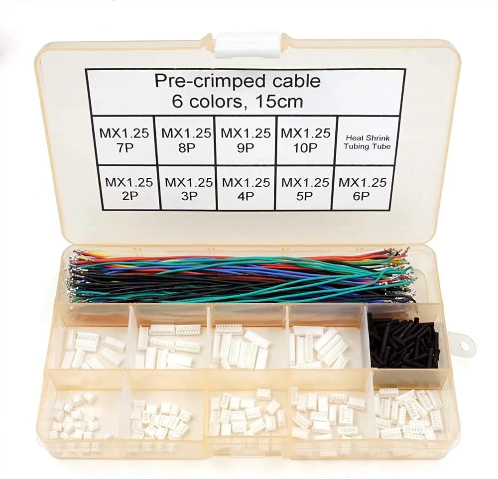 Pre-Crimped DIY Cable Kit - JST MX1.25 Connectors for fpv drones 1