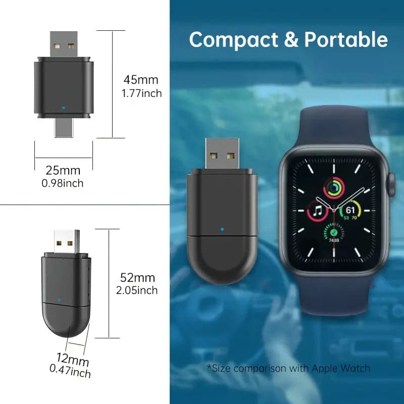 Wireless Carplay and Android Auto Adapter for fpv drones 1