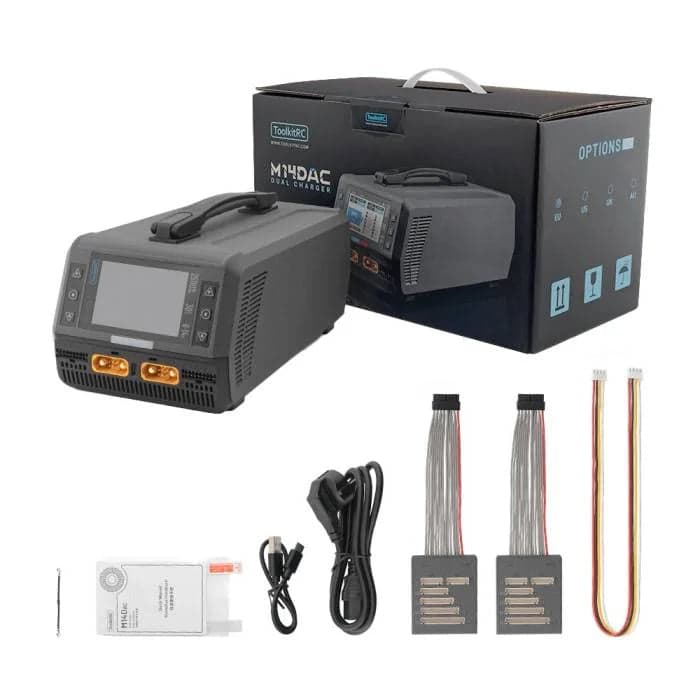 ToolkitRC M14DAC 2500W 6-14S Dual Charger for fpv drones 3