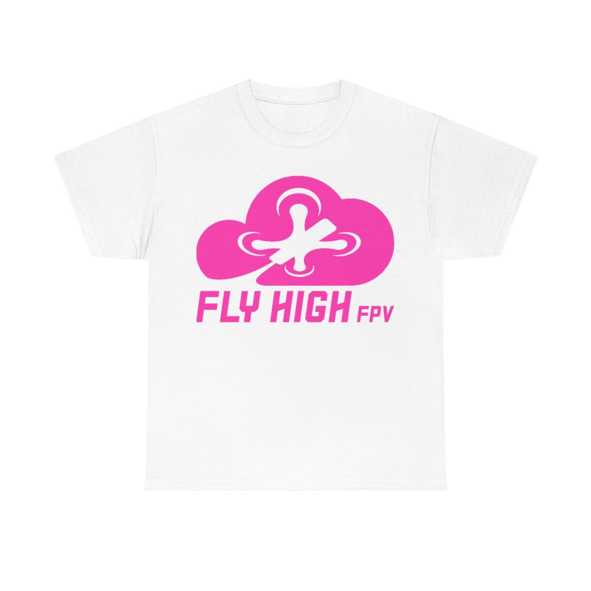 Fly High FPVTee - Pink Logo for fpv drones 37