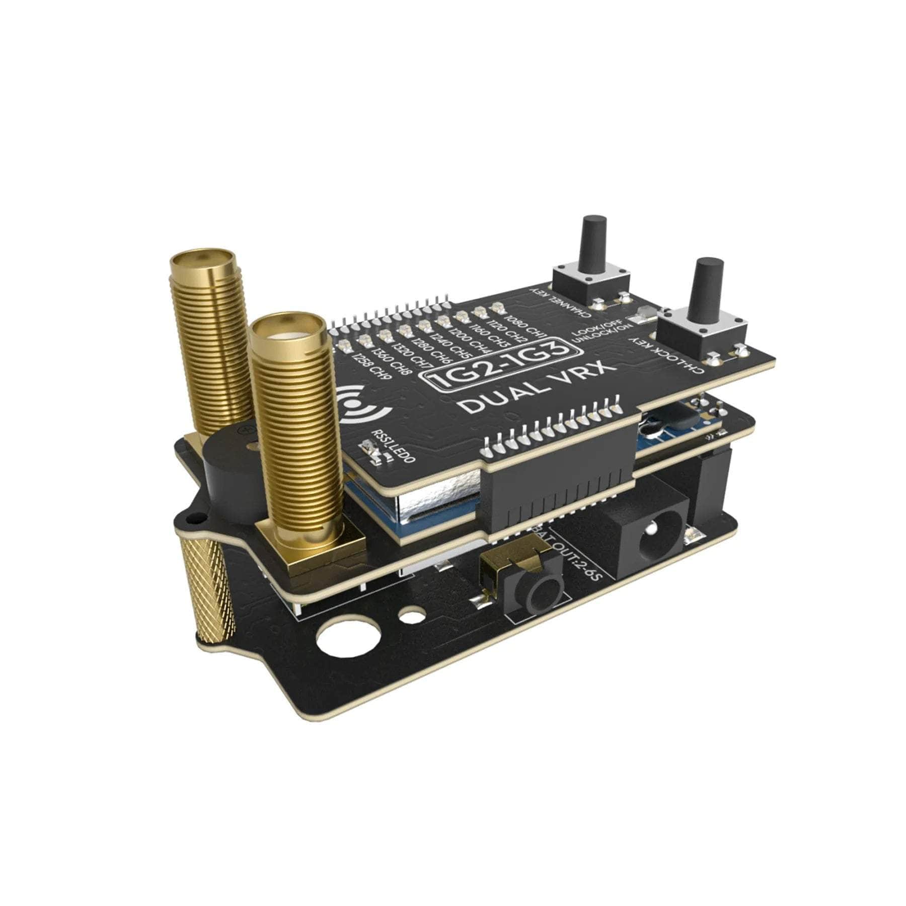 Flywoo VRX 1G2-1G3 Dual 9CH 1.2/1.3GHz Analog Goggle Receiver Module