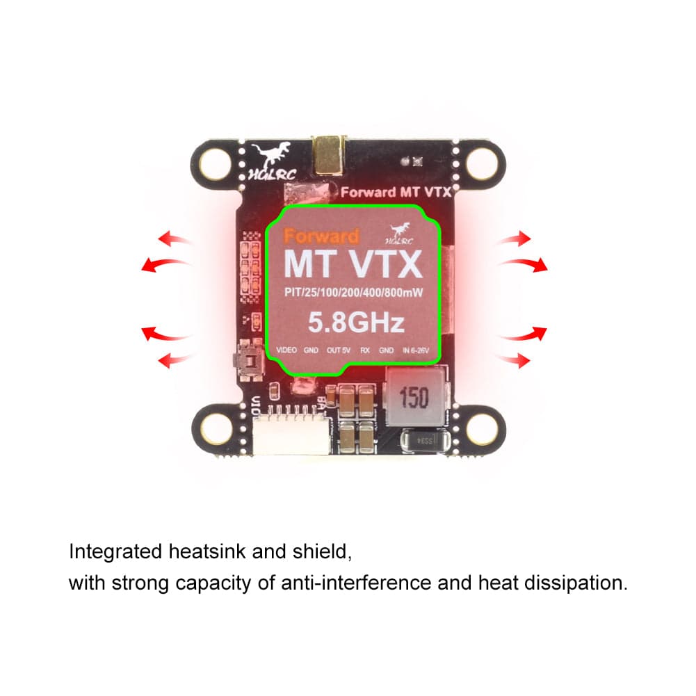 HGLRC Forward MT VTX 800mW 30.5x30.5 For FPV Racing Drone for fpv drones 6