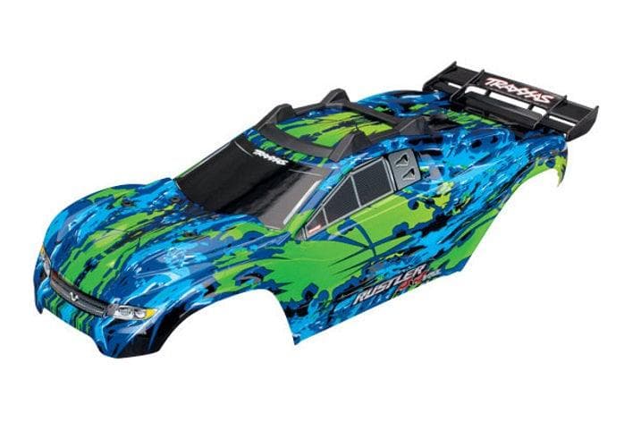 Traxxas 6717G Body Painted Rustler 4X4 Green /Window Grill Lights Decal Sheet for fpv drones