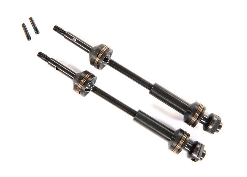 Traxxas 9052X Rear Steel-Spline Constant-Velocity Driveshafts (2) Slash Rustler for fpv drones