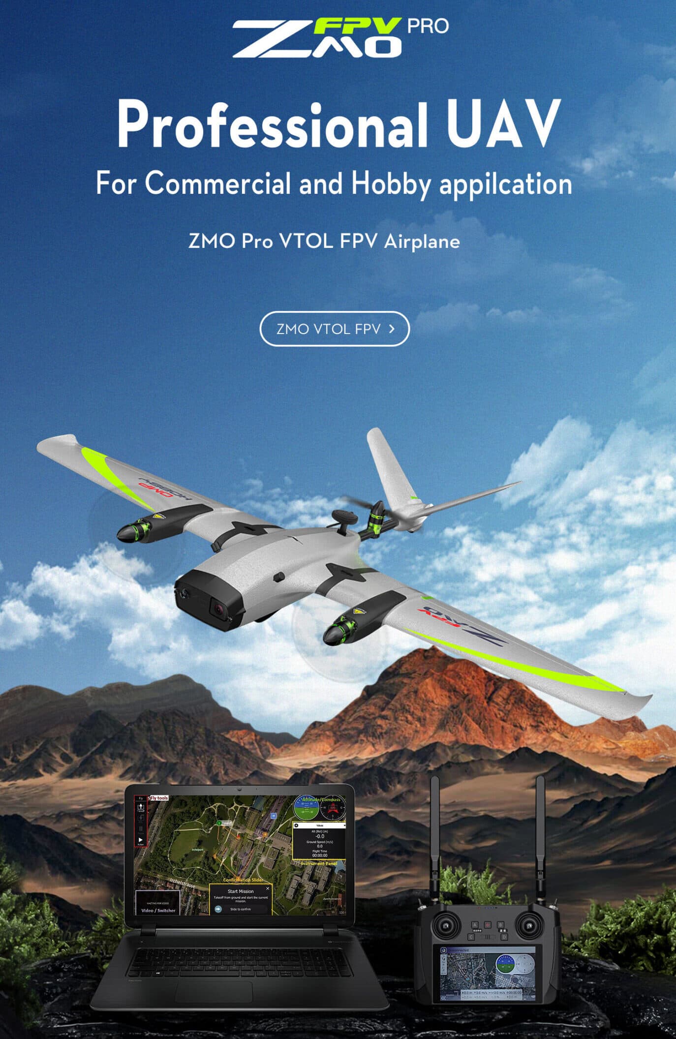 OMP ZMO Pro VTOL Drone for fpv drones 8