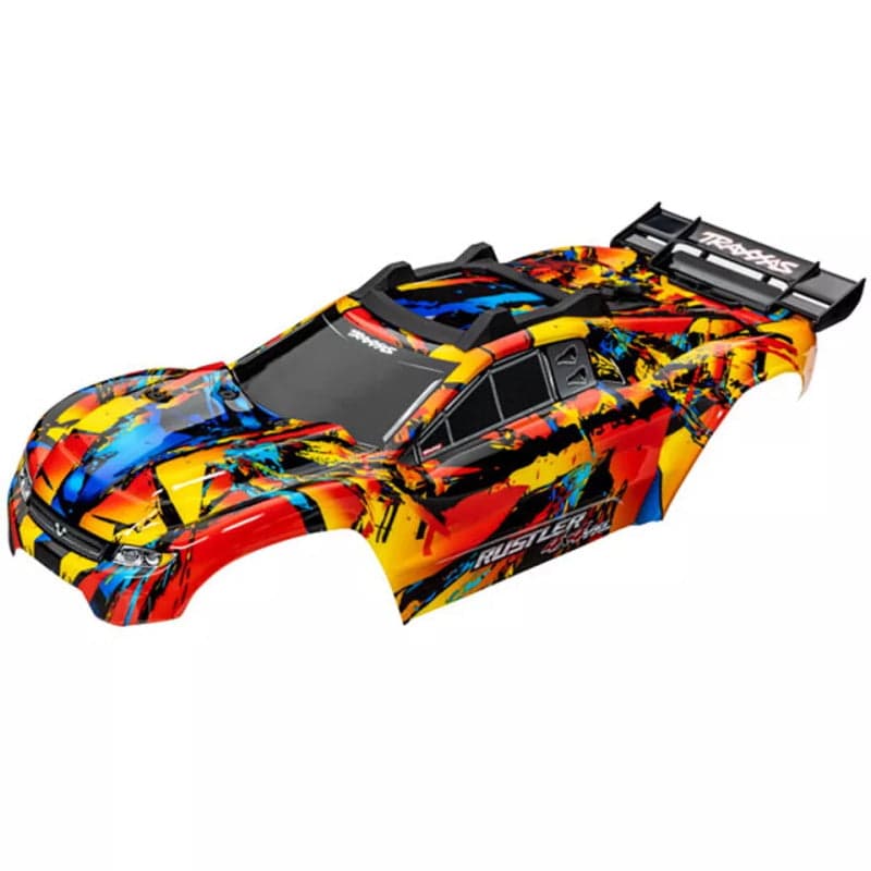 Traxxas 6718R Rustler 4x4 Body Shell - Solar Flare for fpv drones