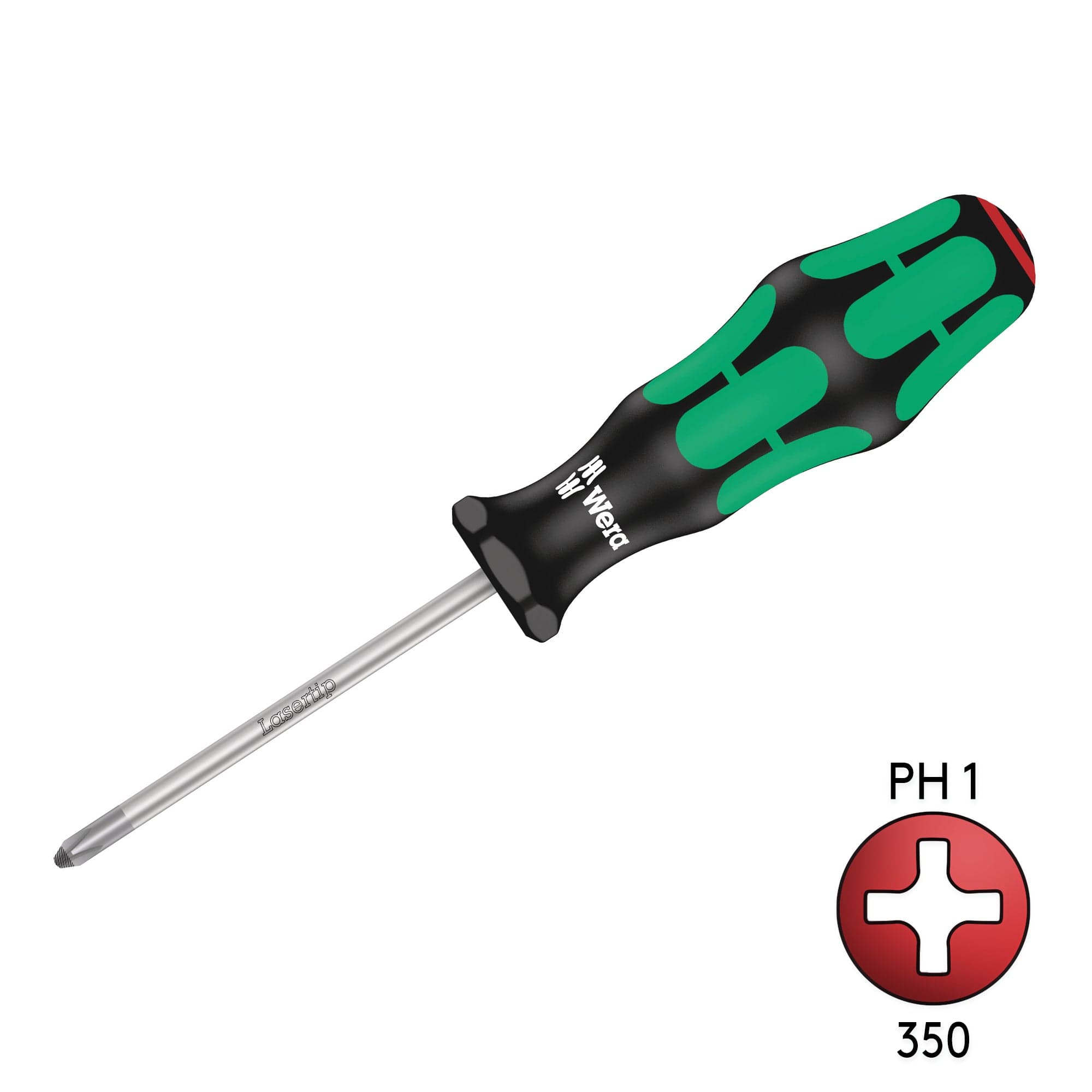 Wera 350 PH 1 X 80mm Phillips Screw Driver With Laser Tip 05008710001 for fpv drones