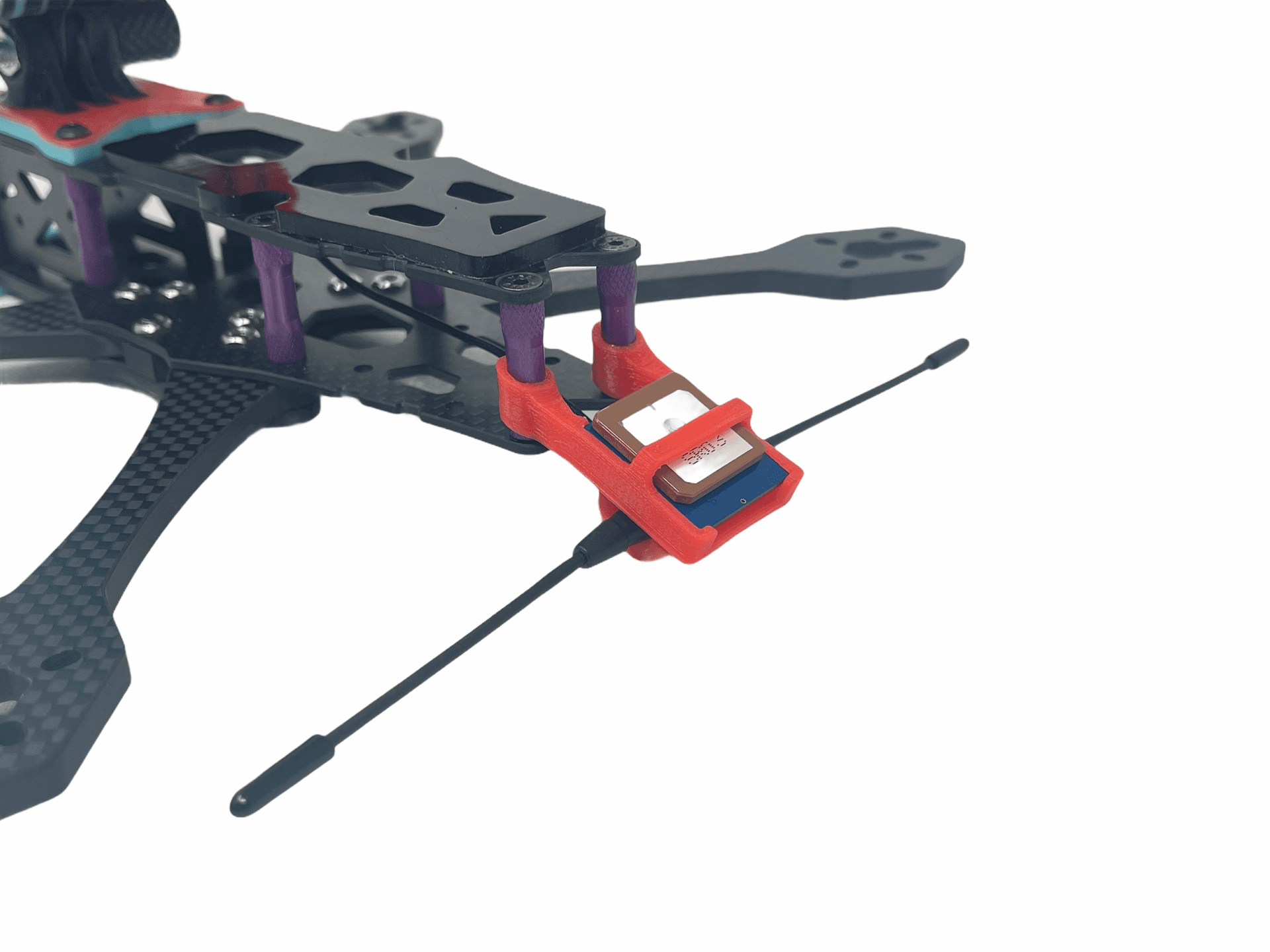 BN-880 GPS Module Standoff Mount w/ Immortal-T (3D Print Only) for fpv drones