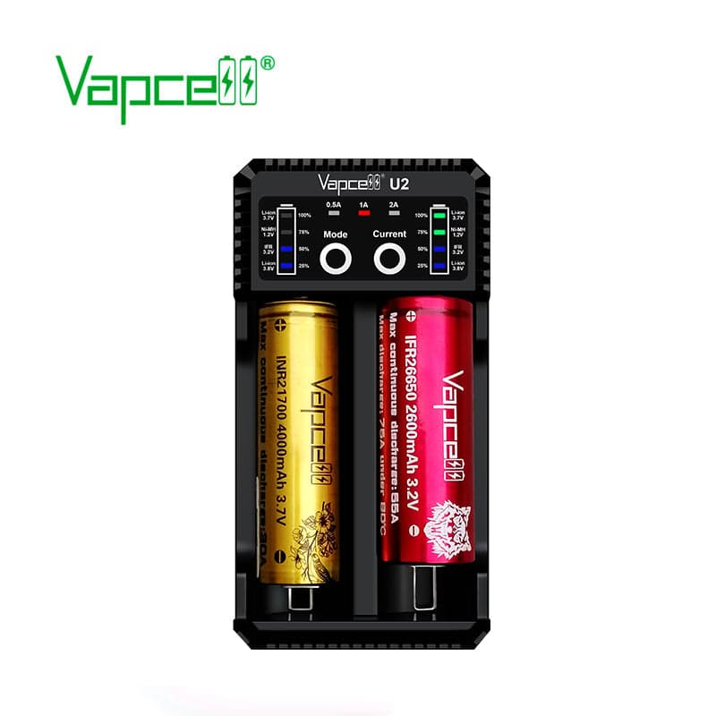 Vapcell U2 Cylincrical Li-ion/Ni-Mh/Ni-Cd battery charger for fpv drones