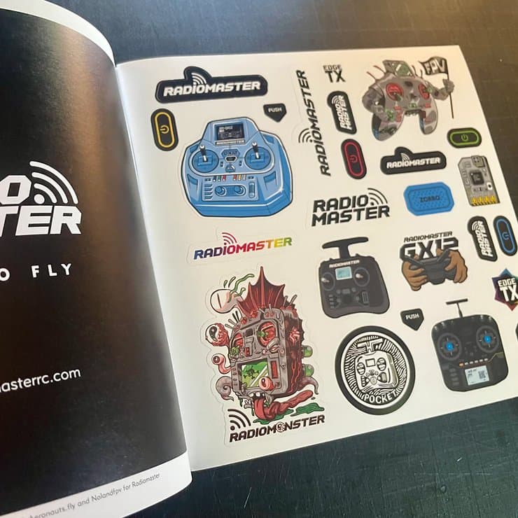 StickrZINE One FPV Limited Vinyl Sticker Booklet for fpv drones 7