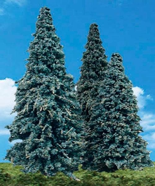 Woodland Scenics TR3566 N/HO Blue Needle Trees 2"-3.5" (5) Train Scenery for fpv drones
