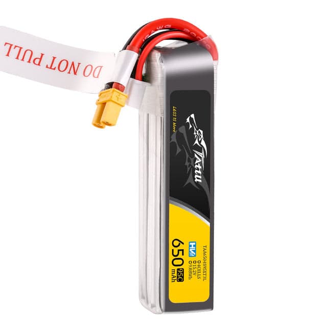 Tattu R-Line 650mAh 4S 15.2V 95C Lipo Battery Long Pack with XT30 Plug for fpv drones 3