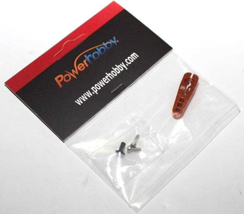 Powerhobby Aluminum 25T Servo Horn Orange FOR Futaba Axial Savox Servo for fpv drones 2