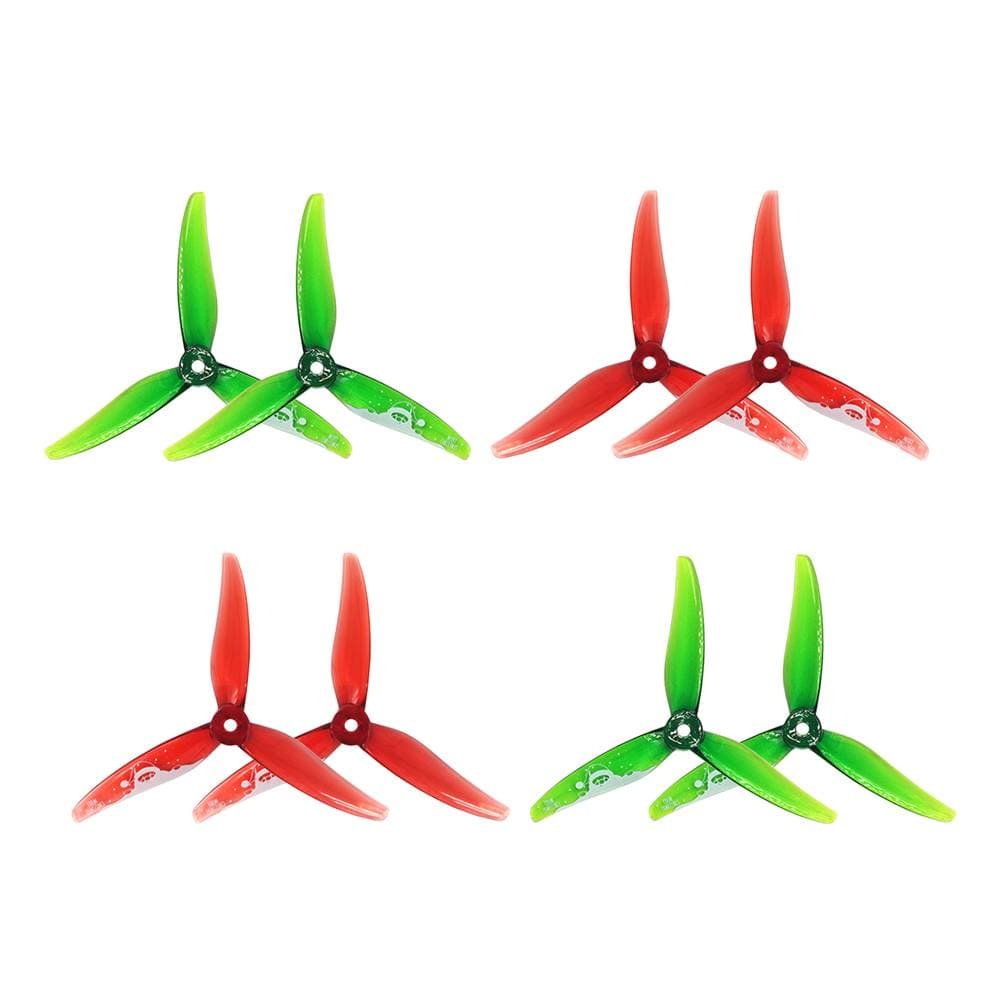 Gemfan 51466 V2 Hurricane 3-Blade Propellers (Set of 8) - Father Christmas Edition for fpv drones 3