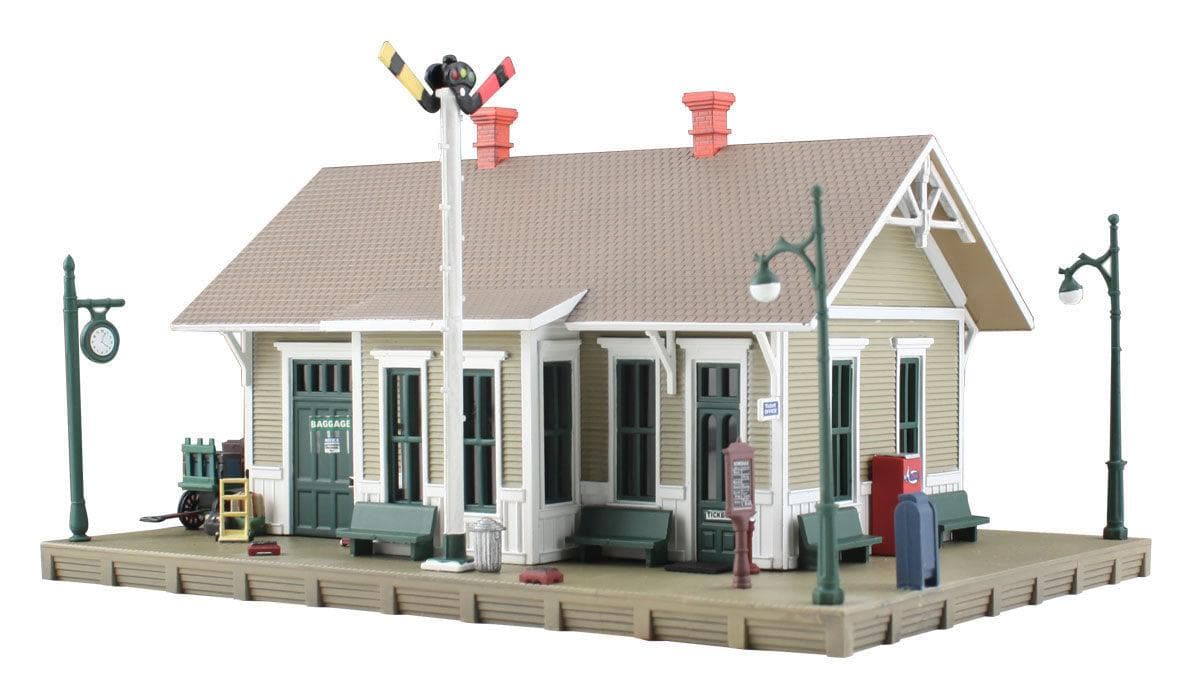 Woodland Scenics HO Danbury Depot Built-&-Ready Structure for fpv drones