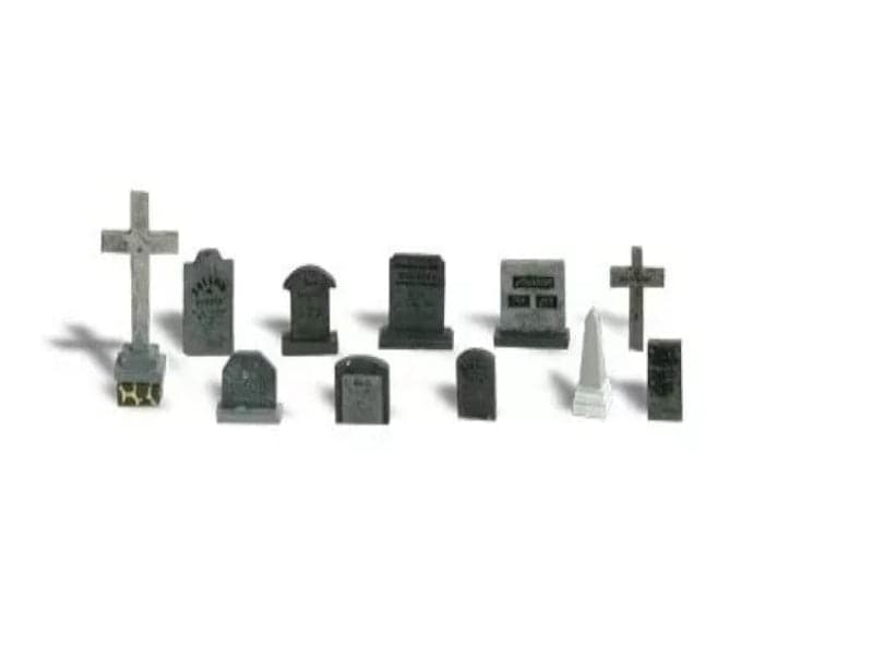 Woodland Scenics A2164 N Train Figures Tombstones for fpv drones