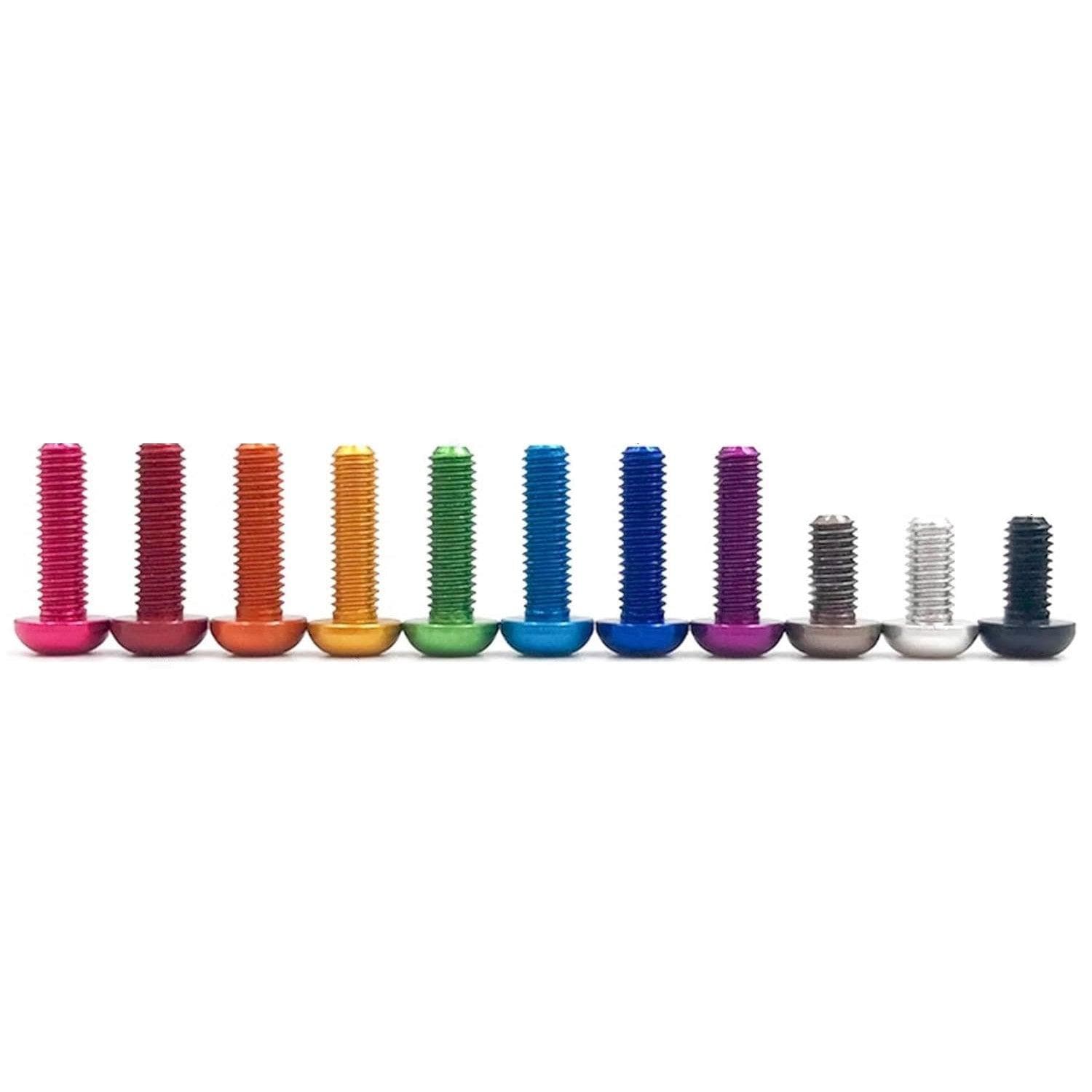 M3 7075 Aluminum Bolt, Hex, Button Head (5pc) - Choose Size / Color for fpv drones 5