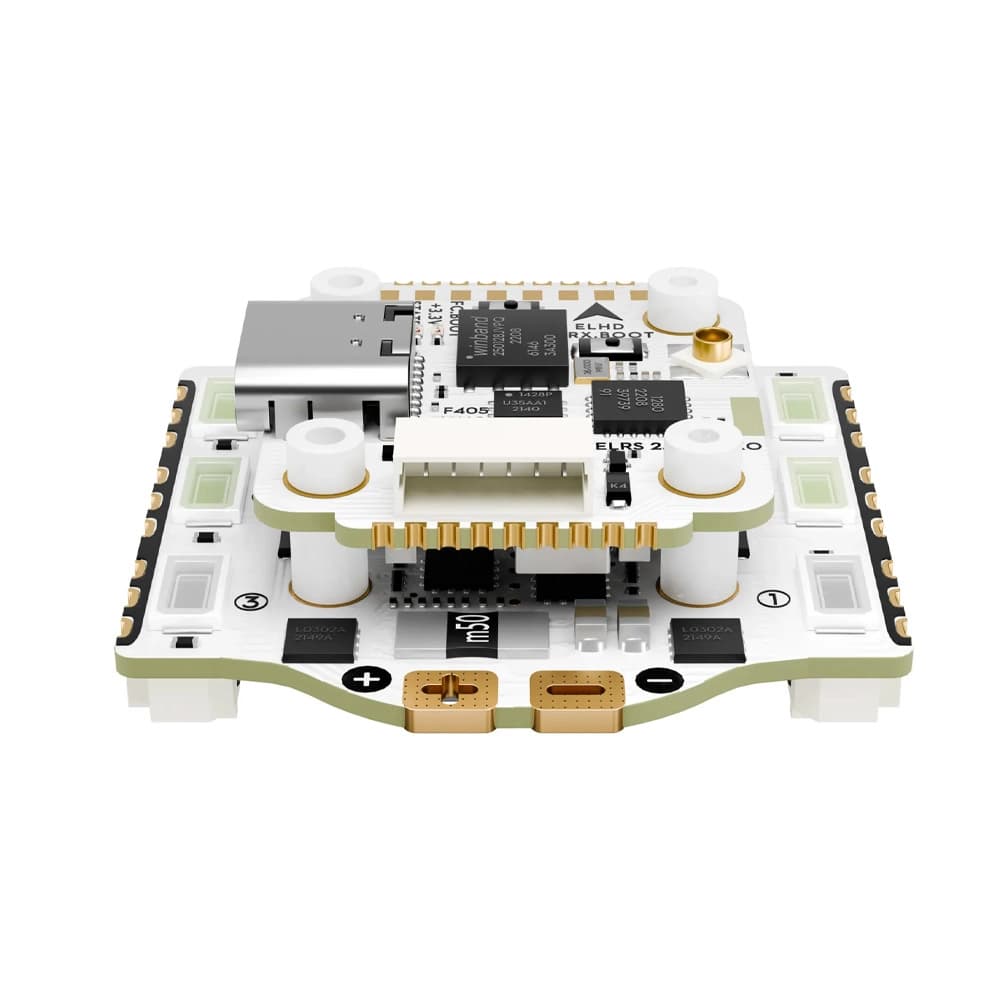 Flywoo GOKU HEX V3 HD Stack - F4 FC + 20A 2-4S 6-in-1 BLHeli_S ESC w/ LED + ELRS 2.4GHz - 16x16 - 2.25 for fpv drones 2