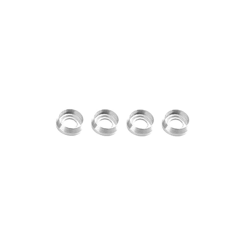 M3 Aluminium Bolkop Sluitring (4 stuks) - ZILVER for fpv drones