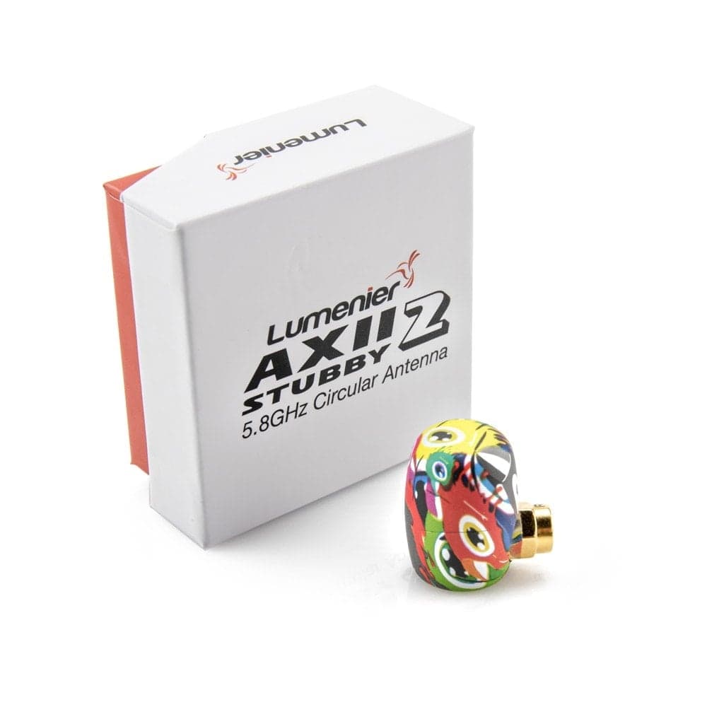 Lumenier AXII 2 Right-Angle Stubby 5.8GHz Antenna - SKITZO Hydro Dip SE (RHCP / LHCP) for fpv drones 3