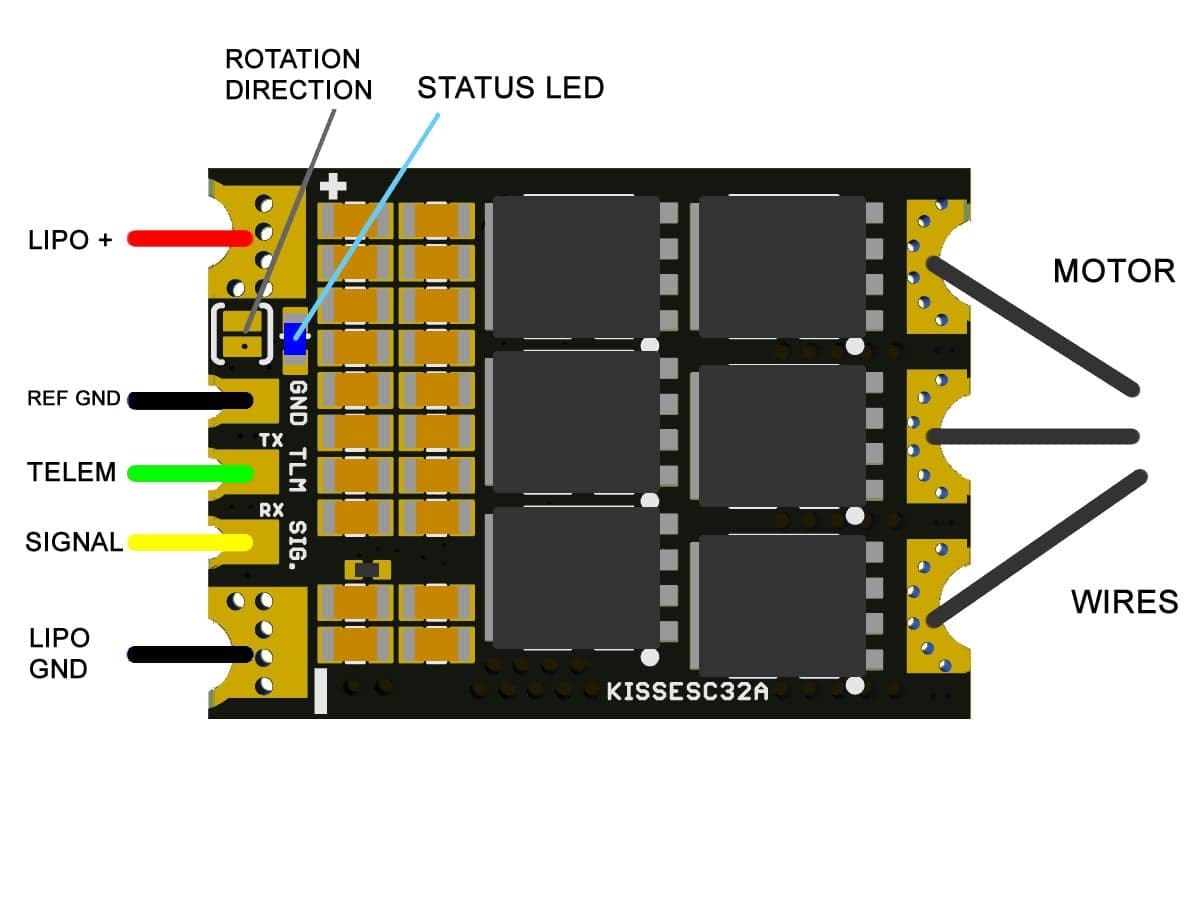 Flyduino KISS 32A 2S-6S ESC for fpv drones 1