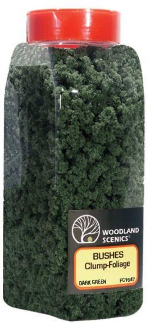 Woodland Scenics FC1647 N/HO Bushes Shaker Dark Green 32 oz Train Scenery for fpv drones