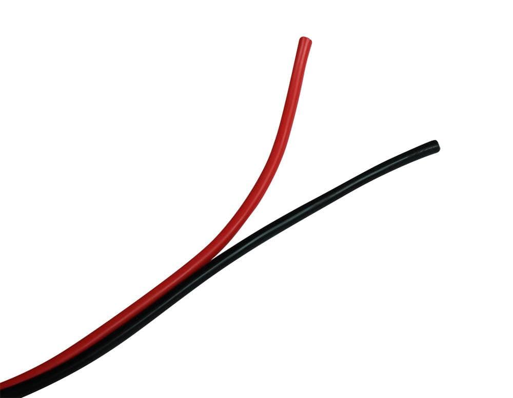 12 AWG Conjoined Red & Black Silicone Wire by the Foot for fpv drones