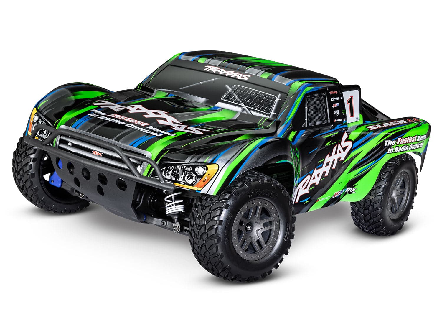 Traxxas Slash BL-2S 1/10 RTR 4X4 Brushless Short Course Truck Green for fpv drones