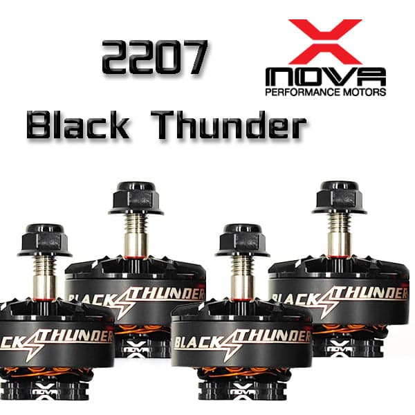 Xnova Black Thunder 2207-2100Kv Racing Motor Combo 4 Pcs. for fpv drones
