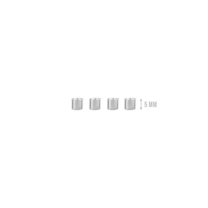 M3 Aluminium Standoffs (4 stuks) - ROND - 5mm - ZILVER for fpv drones 1