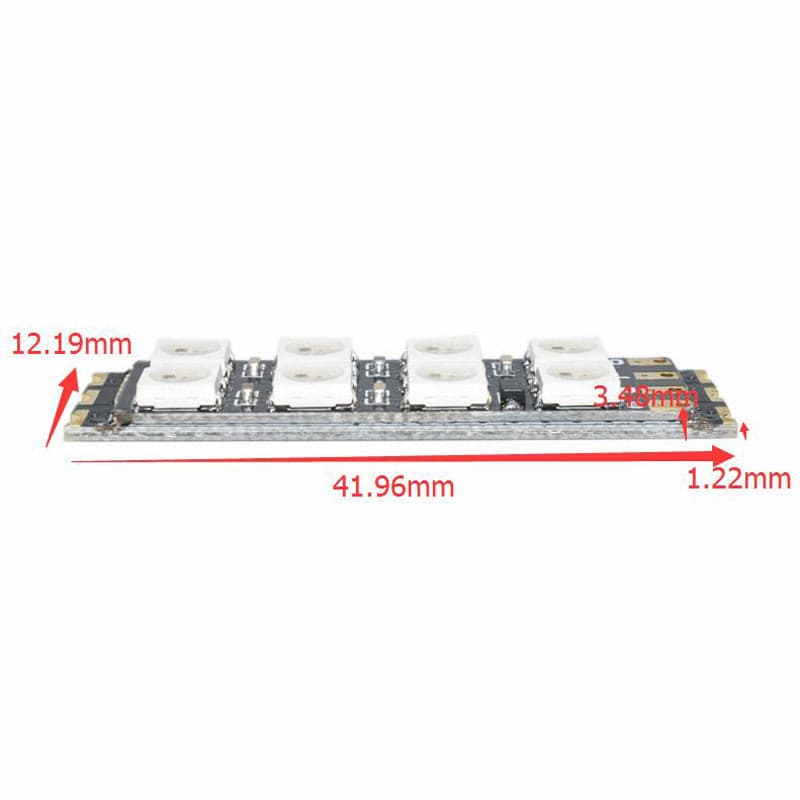 WS1812B LED STRIP LIGHT BOARD 80A 3.3-5.5V FOR FPV RACING ARM WIRE for fpv drones 1